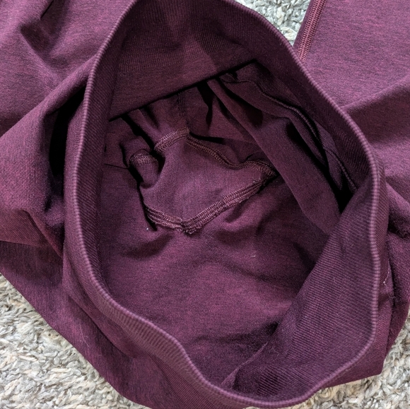 Alphalete Maroon Workout Exercise Leggings S - Picture 9 of 11
